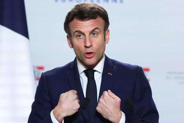 欧盟领导人峰会结束后，法国总统马克龙25日向媒体发表讲话 图自外媒