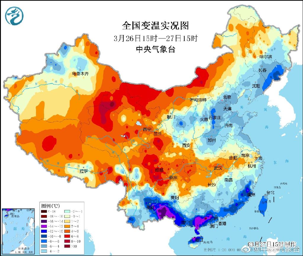 形势确定，大范围倒春寒不走，南方持续偏冷！权威预报：北方偏暖