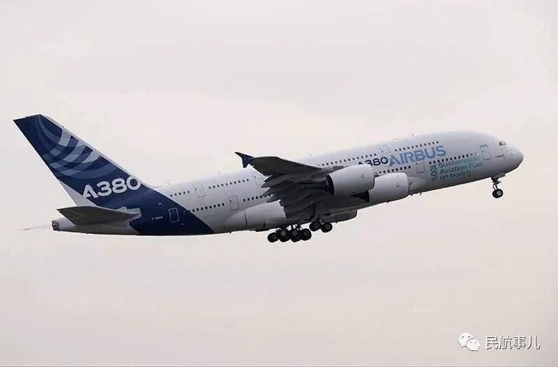 空客a380首次使用100可持续航空燃料翱翔蓝天