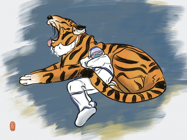 当“大白”遇上威猛“老虎” 这位斜杠医生用画笔送祝福、做科普、记战疫休闲区蓝鸢梦想 - Www.slyday.coM 当“大白”遇上威猛“老虎” 这位斜杠医生用画笔送祝福、做科普、记战疫休闲区蓝鸢梦想 - Www.slyday.coM