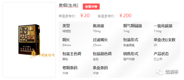 贵烟生肖香烟价格一览表|贵州省_新浪新闻