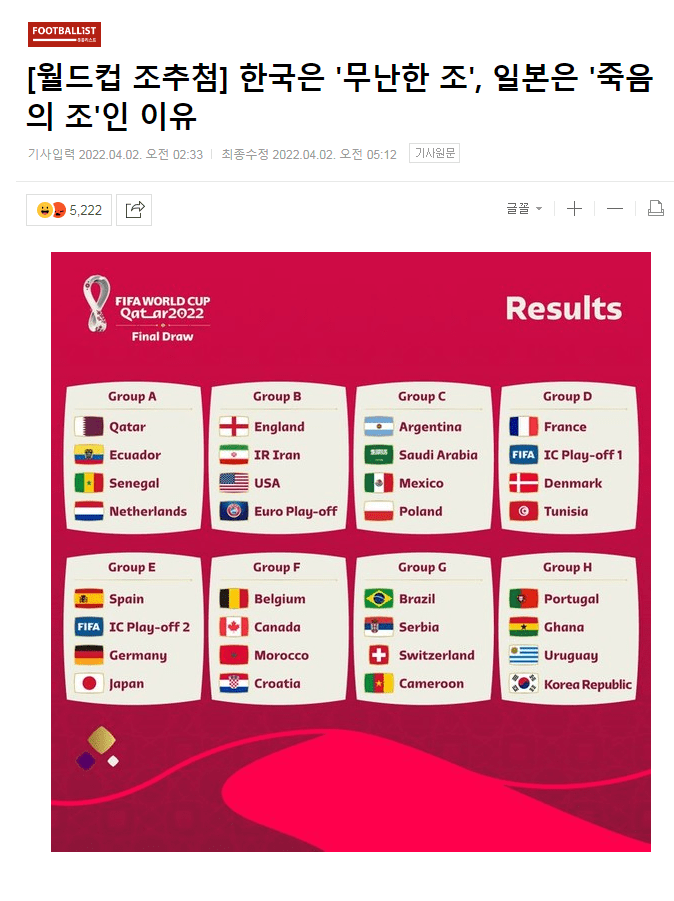 韩媒解析世界杯分组：乌拉圭和加纳是<a href=