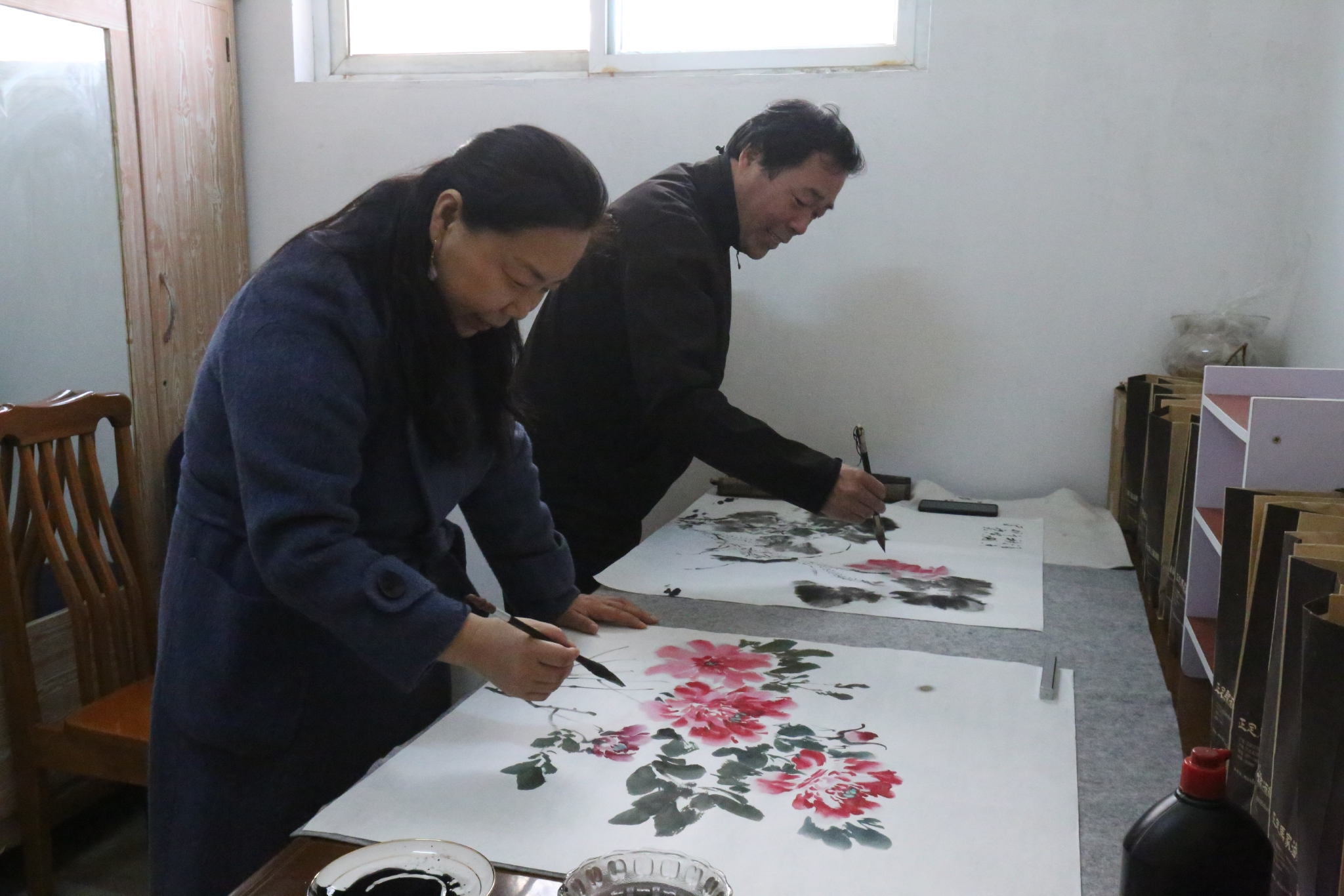 春风里书画名家送文化入乡村走进塔元庄