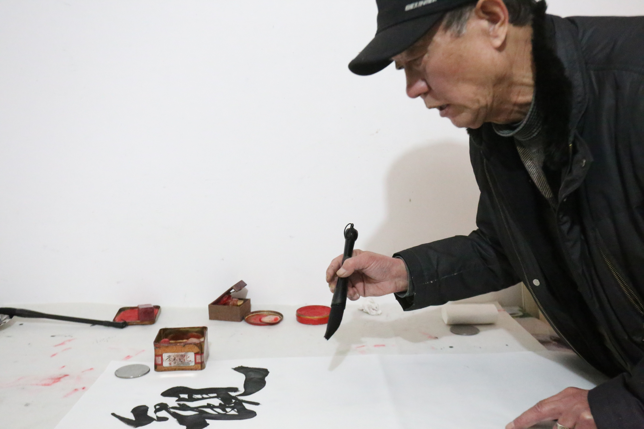 春风里书画名家送文化入乡村走进塔元庄