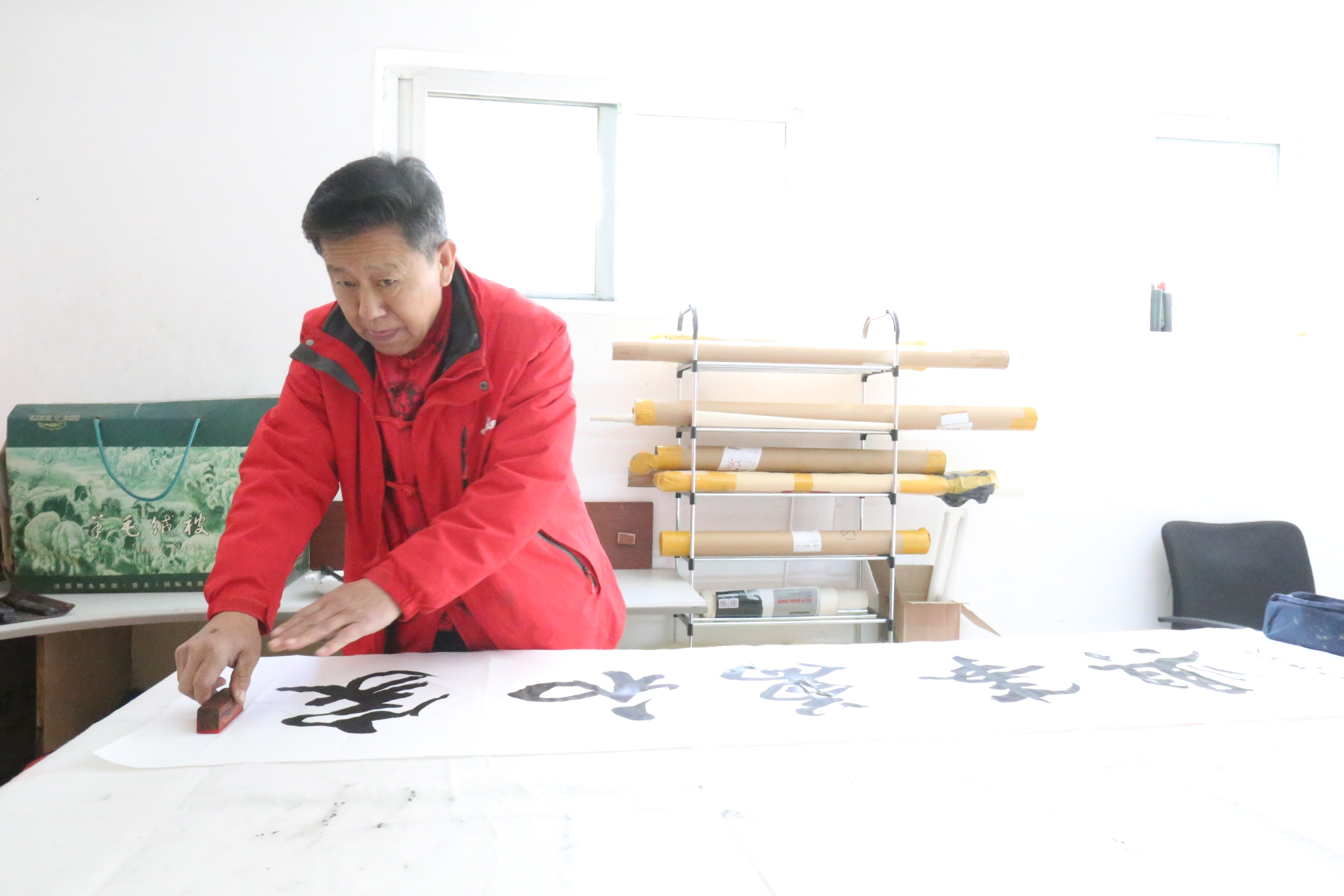 春风里书画名家送文化入乡村走进塔元庄