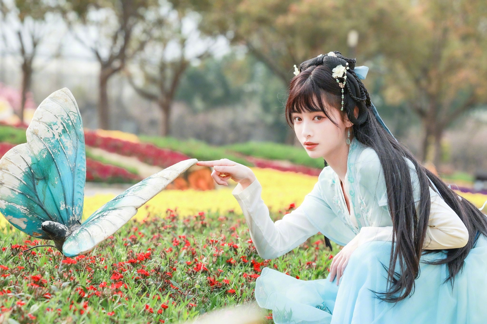 图片[6]-许佳琪节目造型，扮演少女李清照，浅浅的温柔扑面而来-沐风文化