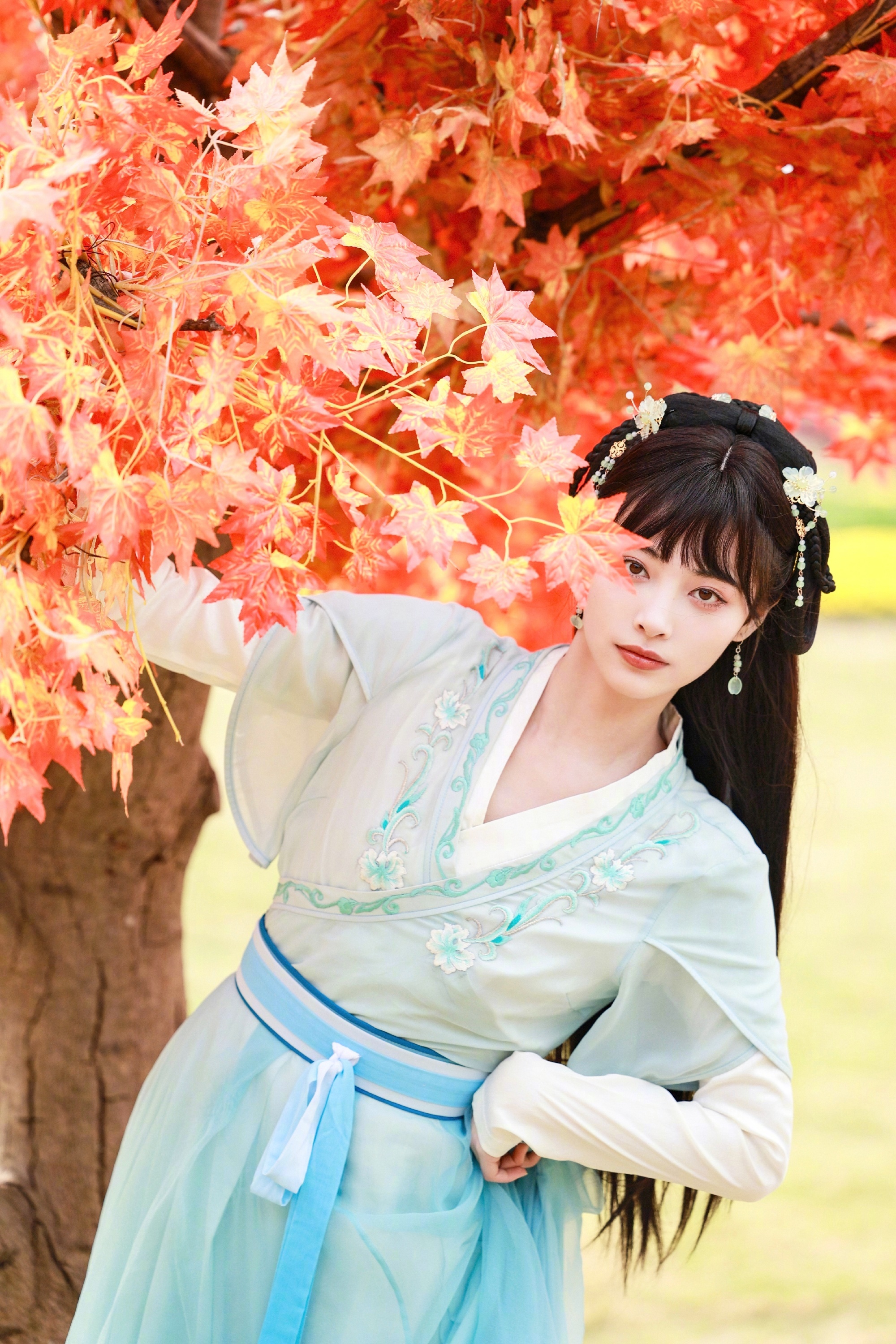 图片[7]-许佳琪节目造型，扮演少女李清照，浅浅的温柔扑面而来-沐风文化