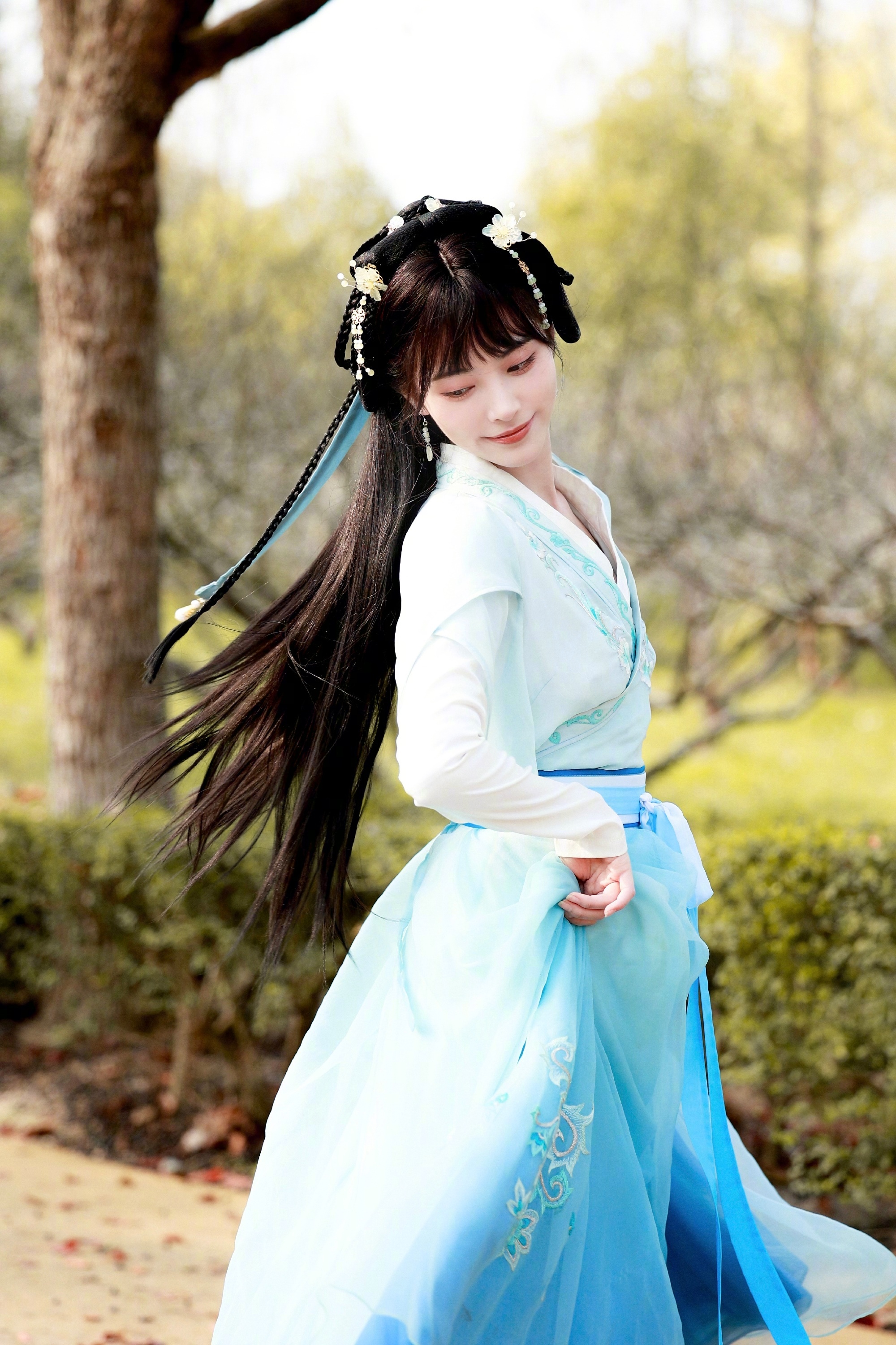 图片[5]-许佳琪节目造型，扮演少女李清照，浅浅的温柔扑面而来-沐风文化