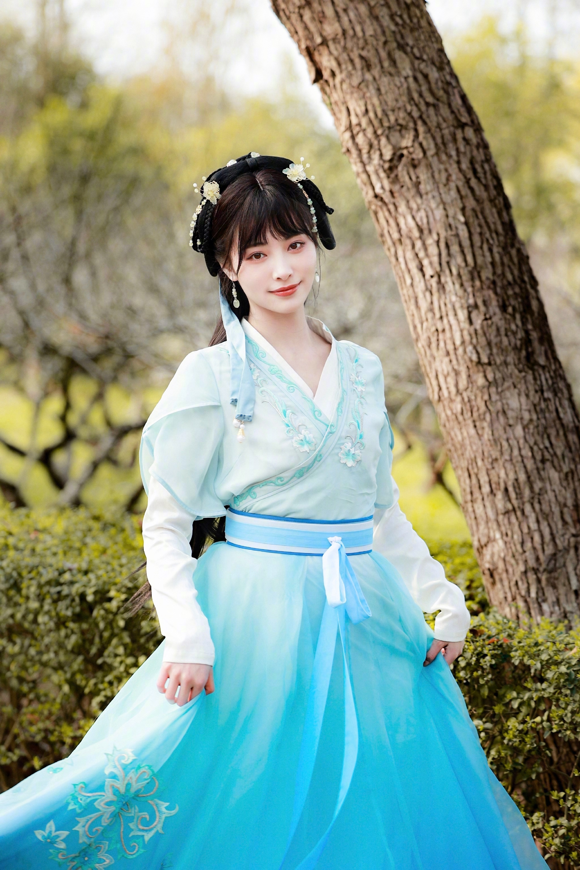 图片[9]-许佳琪节目造型，扮演少女李清照，浅浅的温柔扑面而来-沐风文化