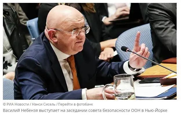 俄罗斯常驻联合国代表涅边贾 图源:俄新社