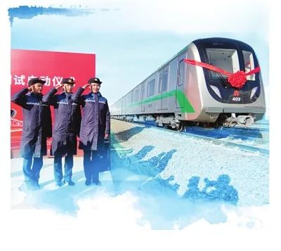 天津地铁4号线首列车调试