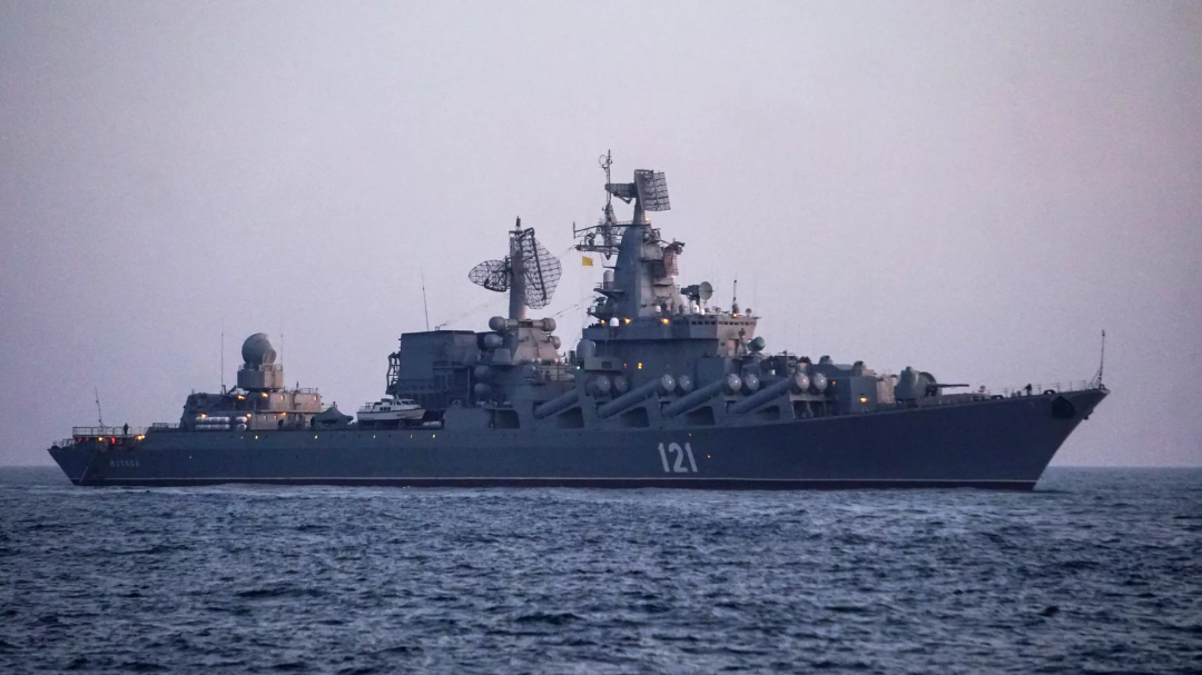 俄罗斯“莫斯科号”导弹巡洋舰 图自卫星网