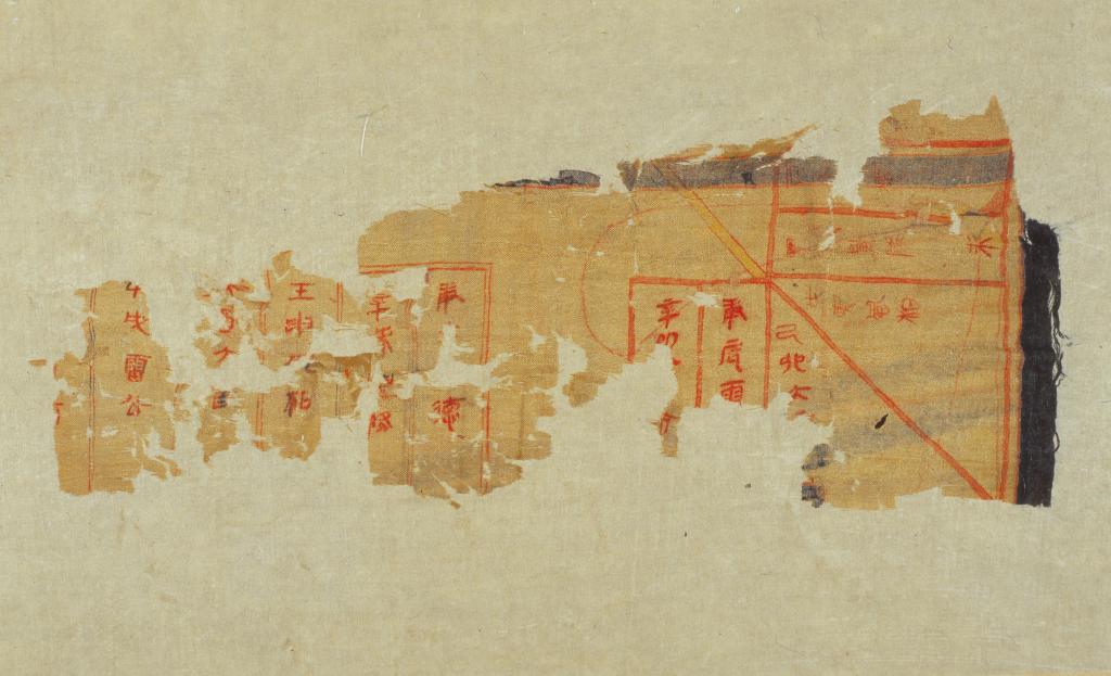  这是马王堆汉墓出土的帛书《刑德》丙篇局部。（湖南省博物馆供图）