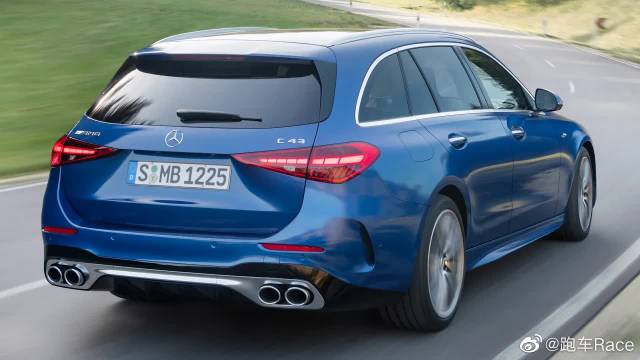 奶思！特别是四个排气管！2023 奔驰AMG C43 Wagon (Estate)