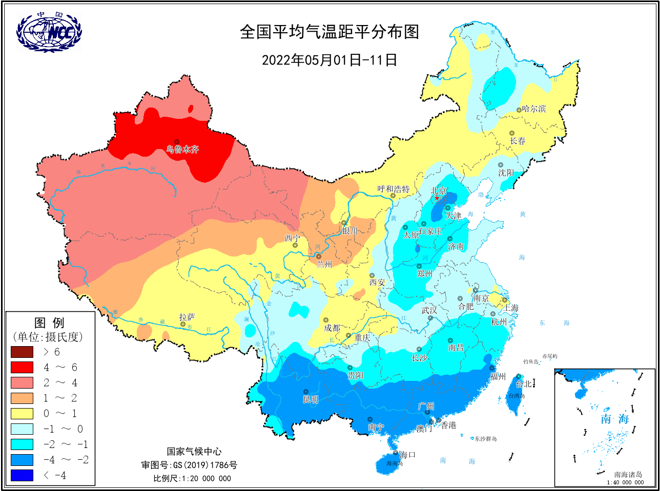 深蓝色偏冷区向南蔓延，南方倒春寒还要加强！分析：深入华南越南