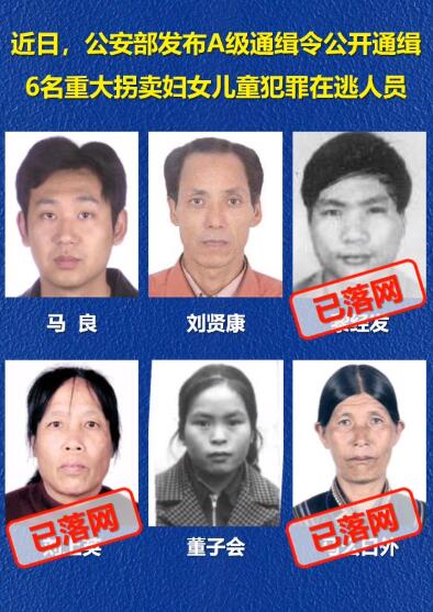 公安部刑侦局:6名涉拐卖犯罪A级通缉令在逃人员已有半数落网休闲区蓝鸢梦想 - Www.slyday.coM 公安部刑侦局:6名涉拐卖犯罪A级通缉令在逃人员已有半数落网休闲区蓝鸢梦想 - Www.slyday.coM