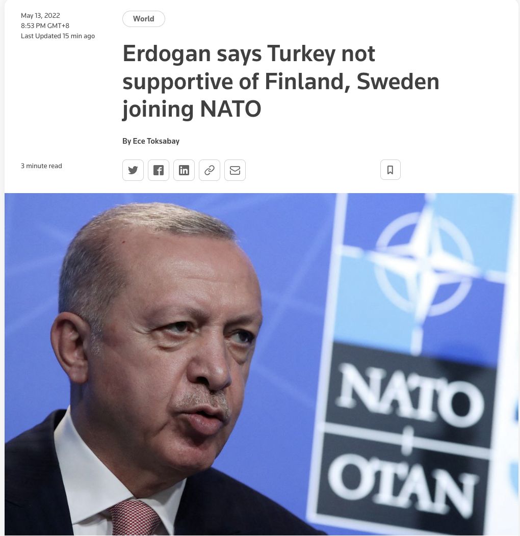 “不欢迎芬兰和瑞典加入北约”休闲区蓝鸢梦想 - Www.slyday.coM “不欢迎芬兰和瑞典加入北约”休闲区蓝鸢梦想 - Www.slyday.coM