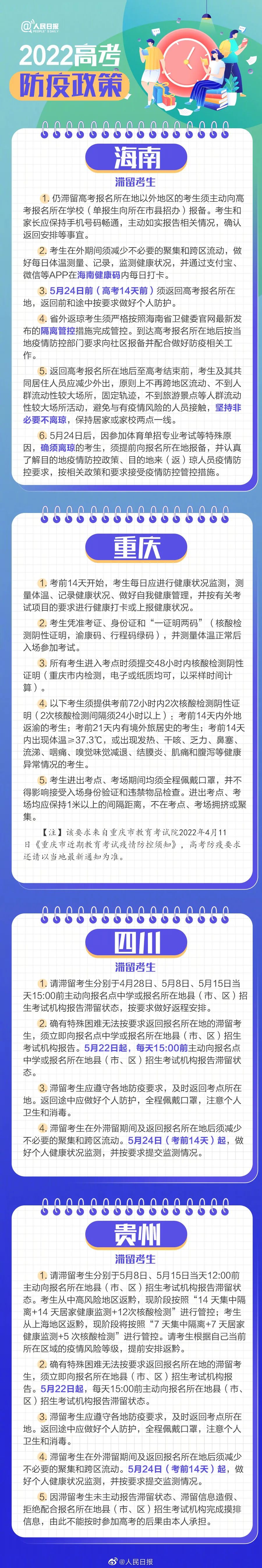 天津春季高考延期!阳性考生怎么办?……各地高考防疫政策汇总休闲区蓝鸢梦想 - Www.slyday.coM 天津春季高考延期!阳性考生怎么办?……各地高考防疫政策汇总休闲区蓝鸢梦想 - Www.slyday.coM
