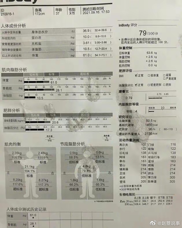 5月11日傍晚，演员白百何在其个人社交平台账号晒出两张健身照……白百何健身账号