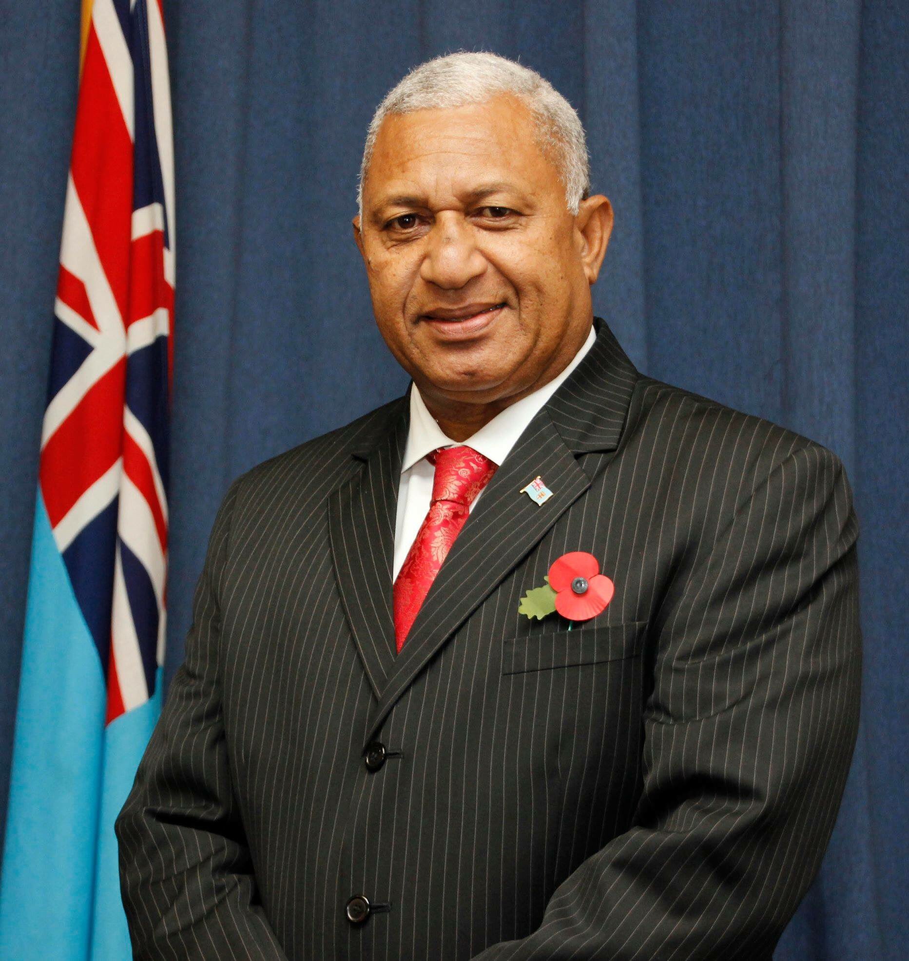 资料图：斐济总理弗兰克·姆拜尼马拉马