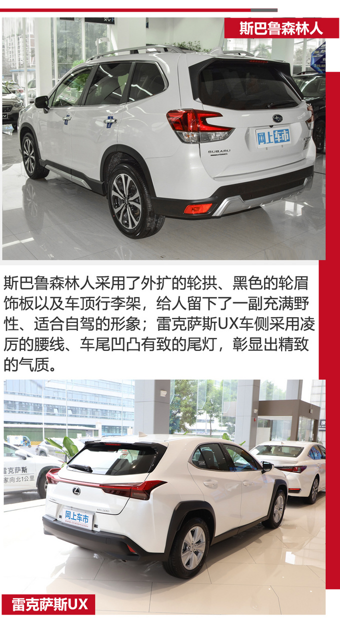 可靠的日系进口SUV你选谁?斯巴鲁森林人 VS 雷克萨斯UX