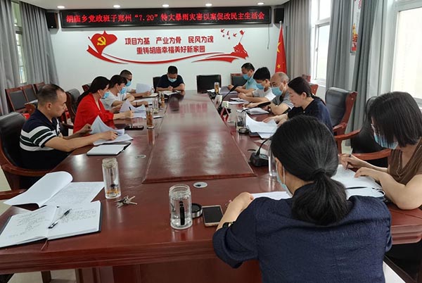 驻马店市驿城区胡庙乡召开郑州“7.20”特大暴雨灾害以案促改民主生活会休闲区蓝鸢梦想 - Www.slyday.coM 驻马店市驿城区胡庙乡召开郑州“7.20”特大暴雨灾害以案促改民主生活会休闲区蓝鸢梦想 - Www.slyday.coM