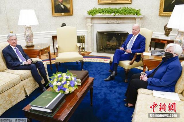 美国总统拜登与美联储主席及财长会面 讨论通胀问题