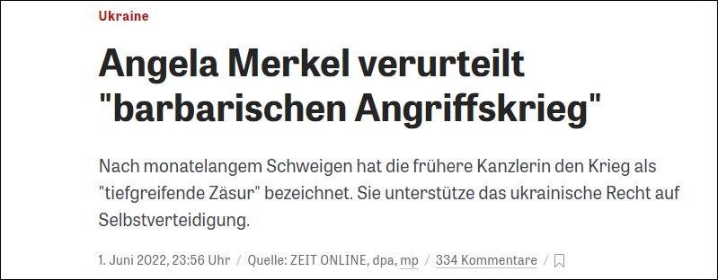 德国《时代周报》报道截图