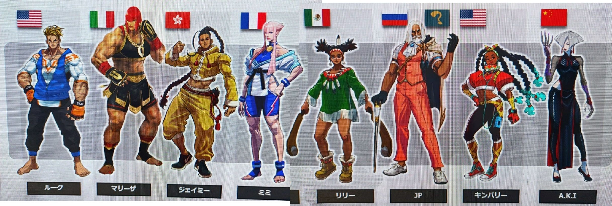 《街头霸王6》22名角色设定图泄漏设定图街头霸王6_新浪新闻