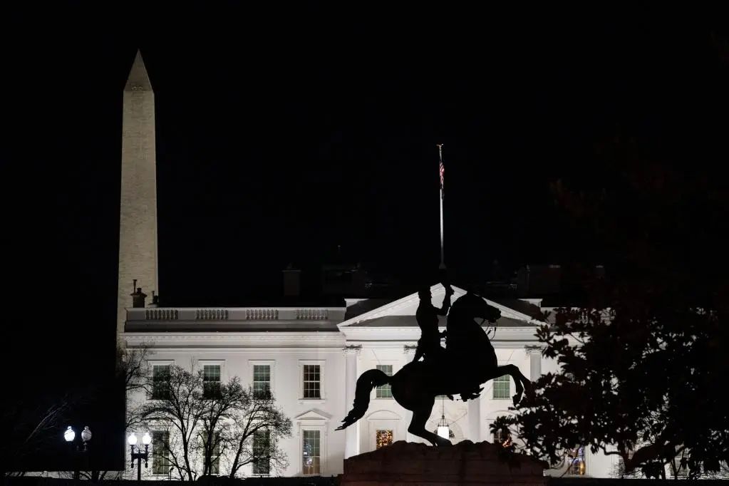 ▲这是2月21日在美国首都华盛顿拍摄的白宫。（新华社记者刘杰摄）