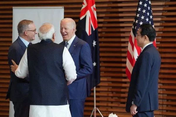 ▲参加5月“四方安全对话”峰会的美日澳印领导人。