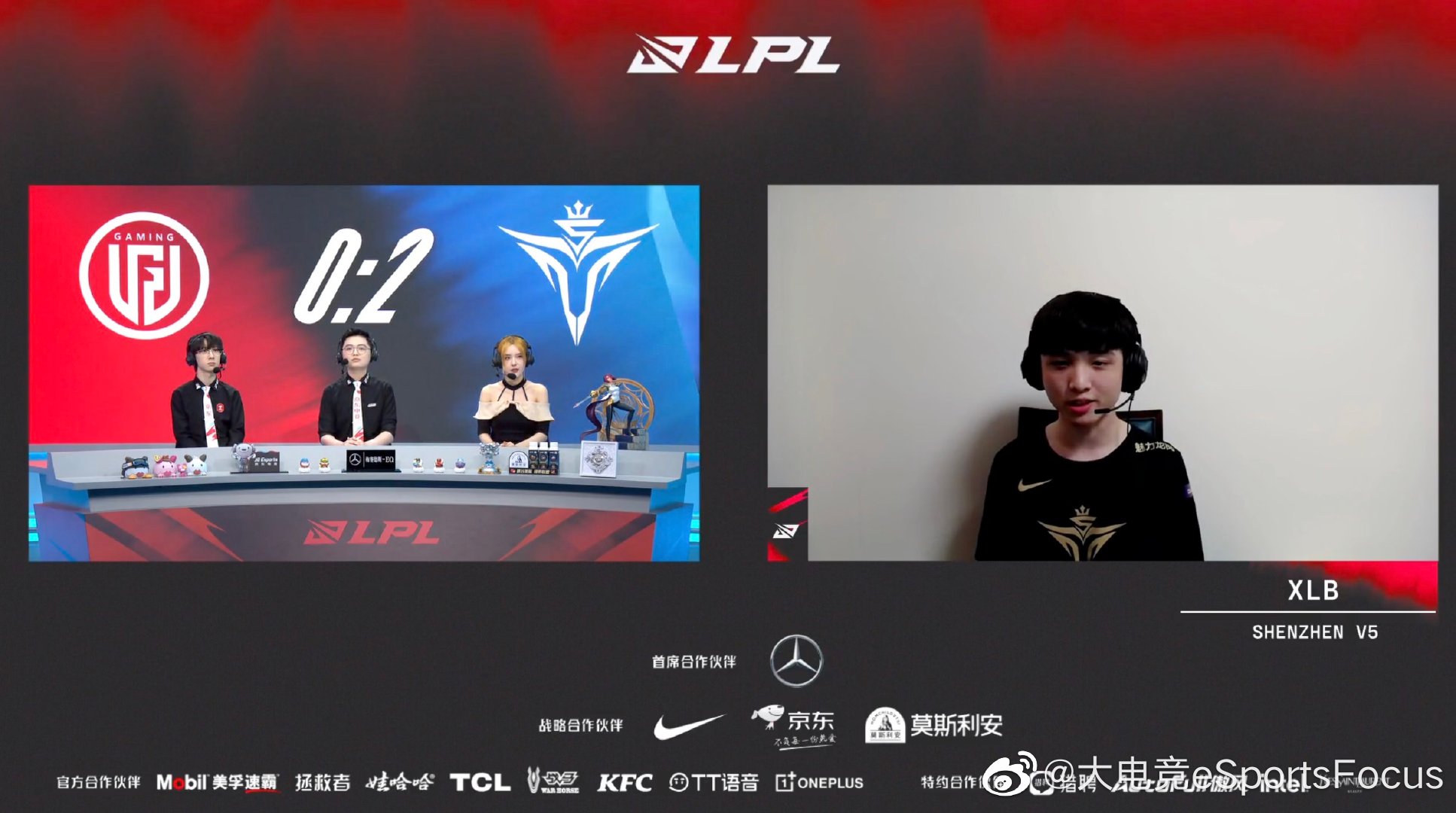 XLB：（教练）告诉选手们不要着急就行了