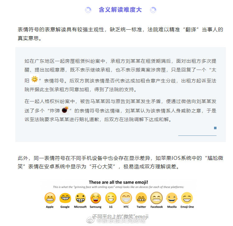 表情符号出现在判决书里?没错!你发的每一个emoji都有可能成为呈堂证供休闲区蓝鸢梦想 - Www.slyday.coM 表情符号出现在判决书里?没错!你发的每一个emoji都有可能成为呈堂证供休闲区蓝鸢梦想 - Www.slyday.coM