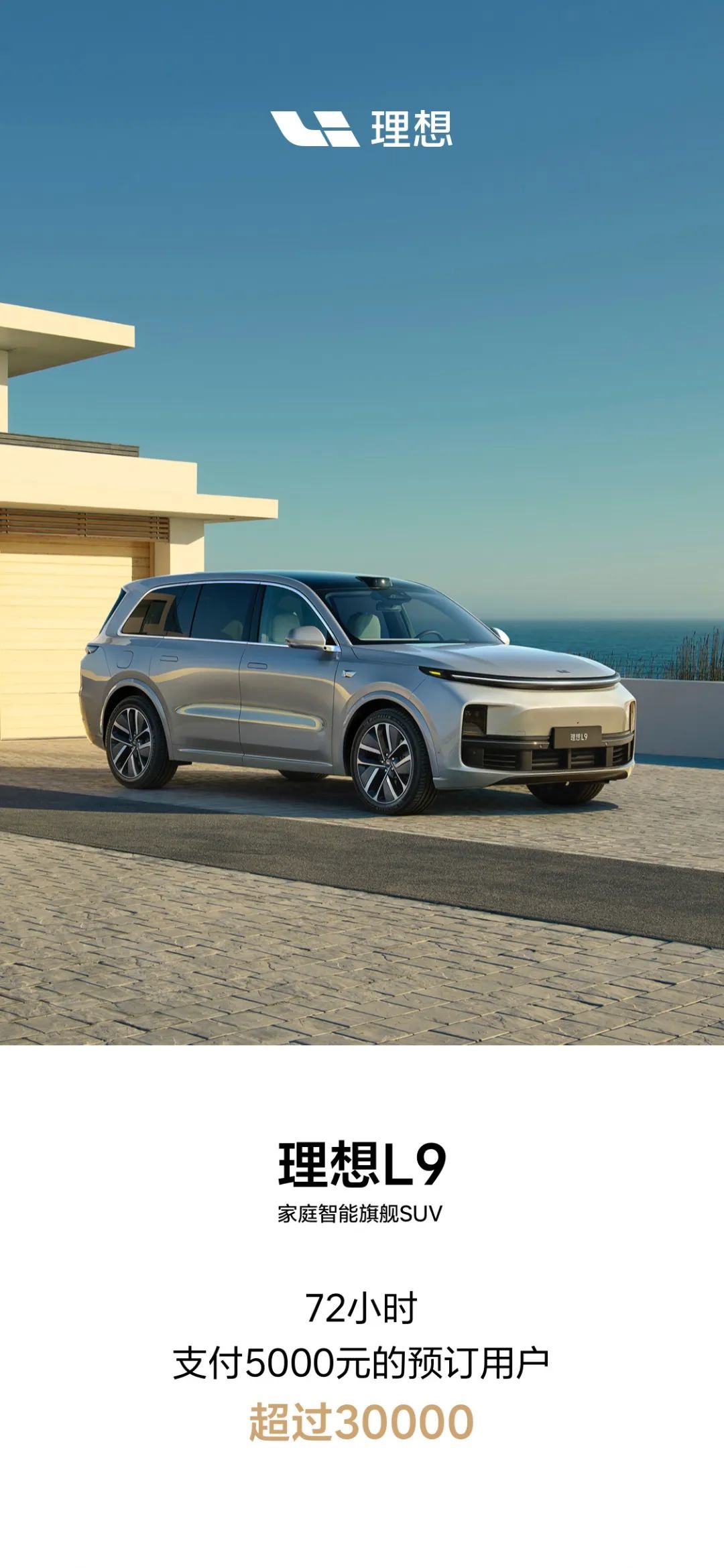 理想汽车:上市 72 小时,理想 L9 订单已超 3 万辆休闲区蓝鸢梦想 - Www.slyday.coM 理想汽车:上市 72 小时,理想 L9 订单已超 3 万辆休闲区蓝鸢梦想 - Www.slyday.coM