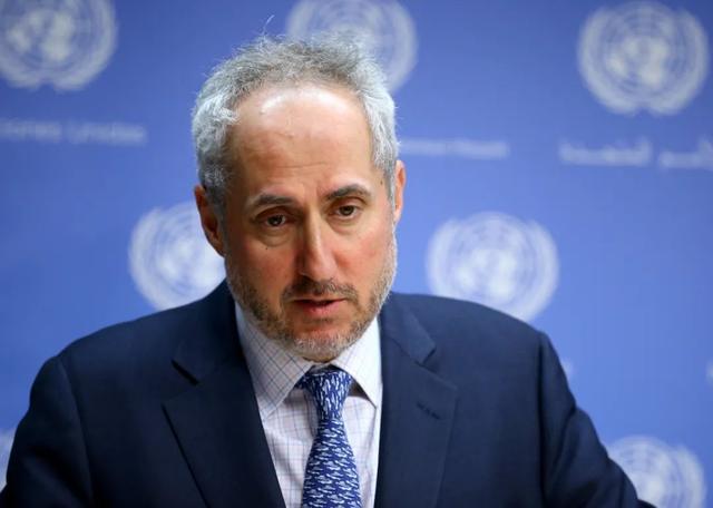 联合国秘书长发言人迪雅里克资料图。图源:澎湃影像