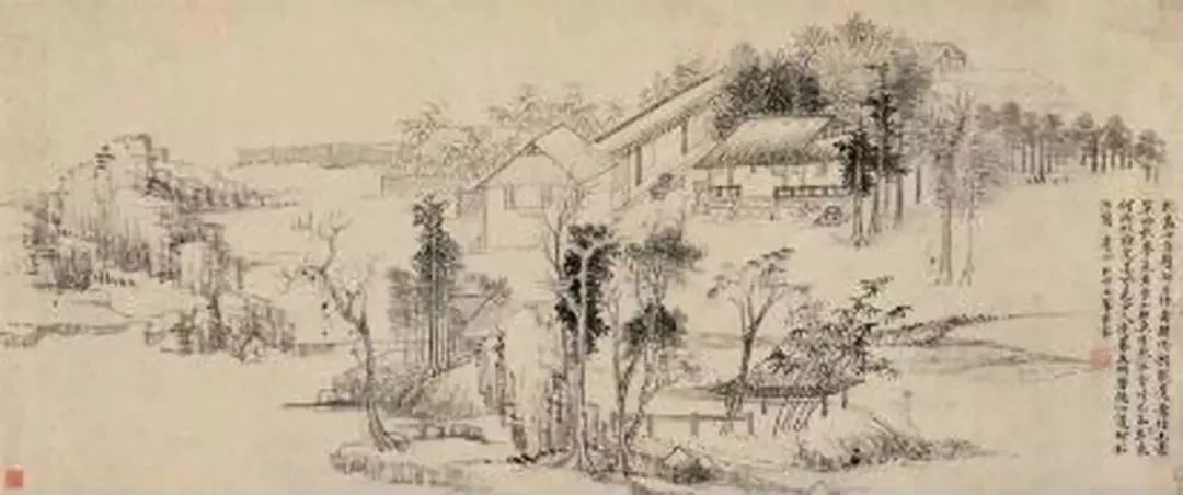 清 王翚 《仿倪瓒狮子林图》
