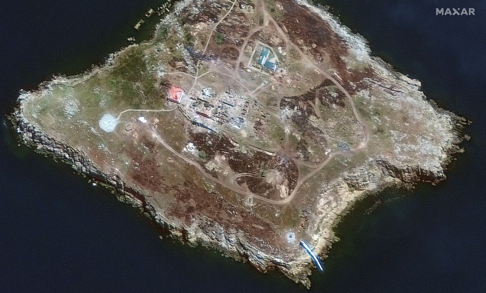 蛇岛卫星图像