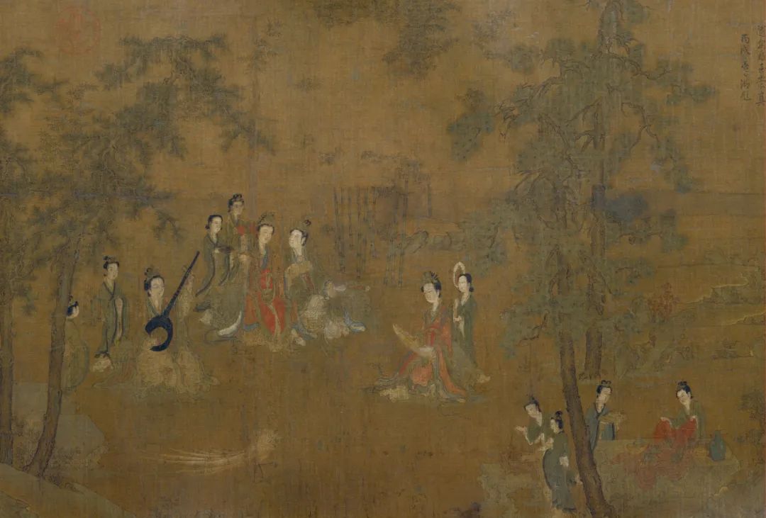 五代 阮郜 阆苑女仙图卷(局部)