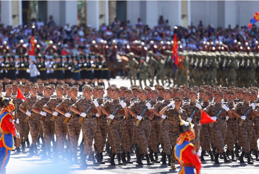 阅兵仪式 图片来源：蒙古国总统办公厅官网