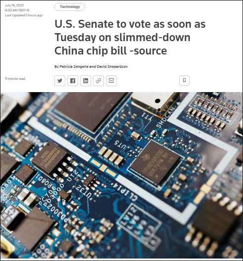 “对华竞争法案”难产，美国商务部长欲从中强行挤出“520亿美元芯片法案”|美国竞争法案
