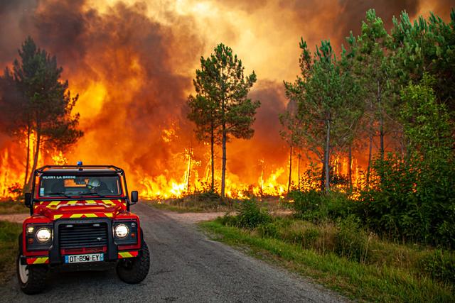 欧洲多国因热浪袭击发生火灾，部分地区最高温超过40摄氏度|火灾