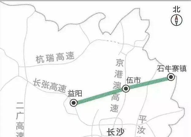 伍益高速83公里平伍高速93公里其中岳阳有3条高速公路项目今年拟通车