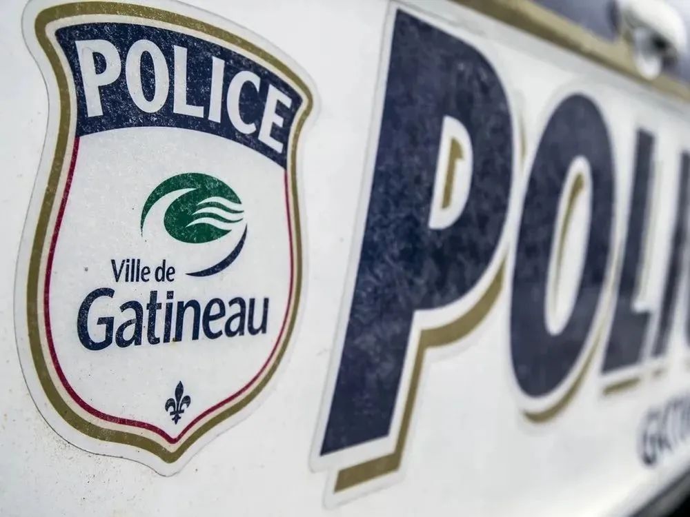 加拿大魁北克省加蒂诺市警方标识 外媒报道配图