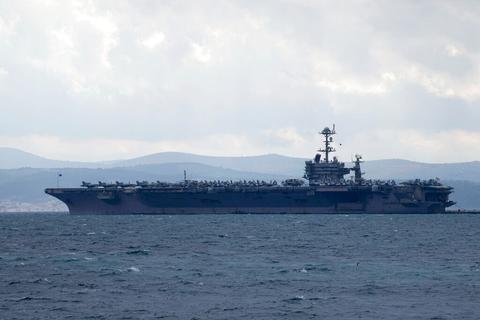 美军“杜鲁门”号航空母舰。(资料图)