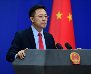 外交部发言人赵立坚。图源:外交部网站