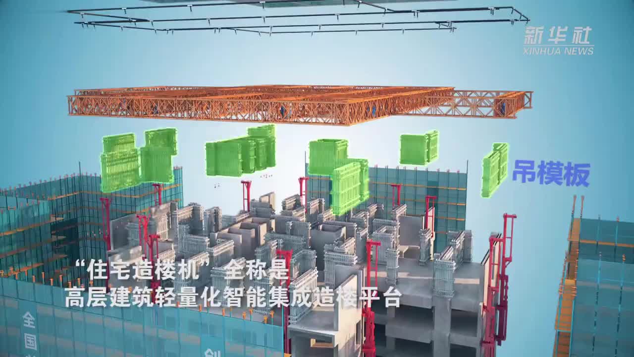 西北地区首台“住宅造楼机”成功运用|住宅_新浪新闻