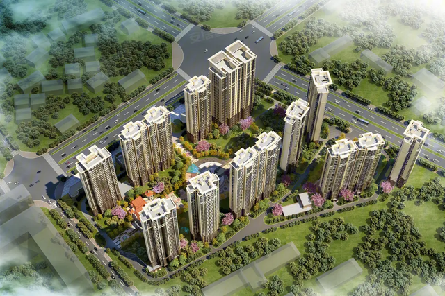 南安恒大新城鸟瞰图