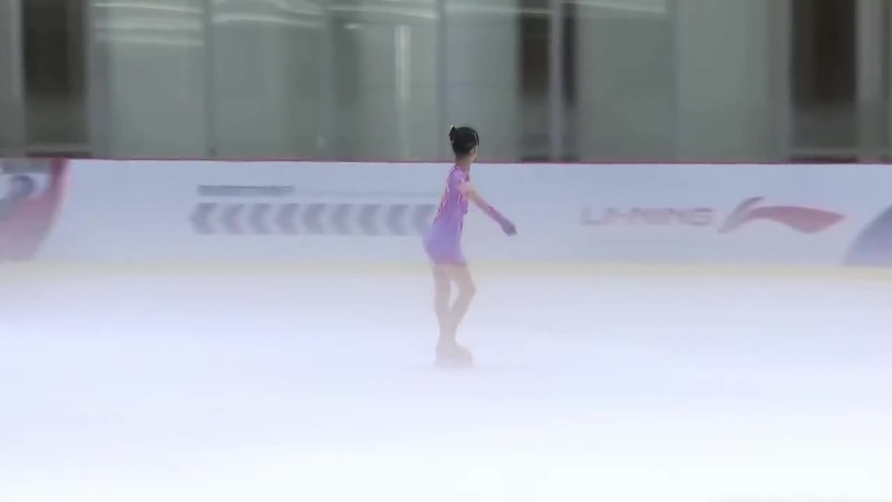 2223胡昕怡少年高龄组第四名5543中国俱乐部联赛第一站女单自由滑花样