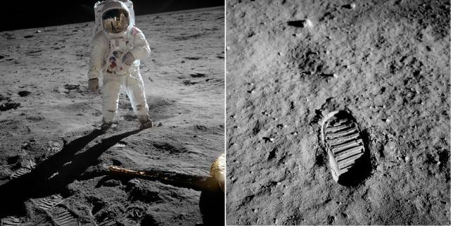 阿姆斯特朗成为第一个踏上月球表面的人类