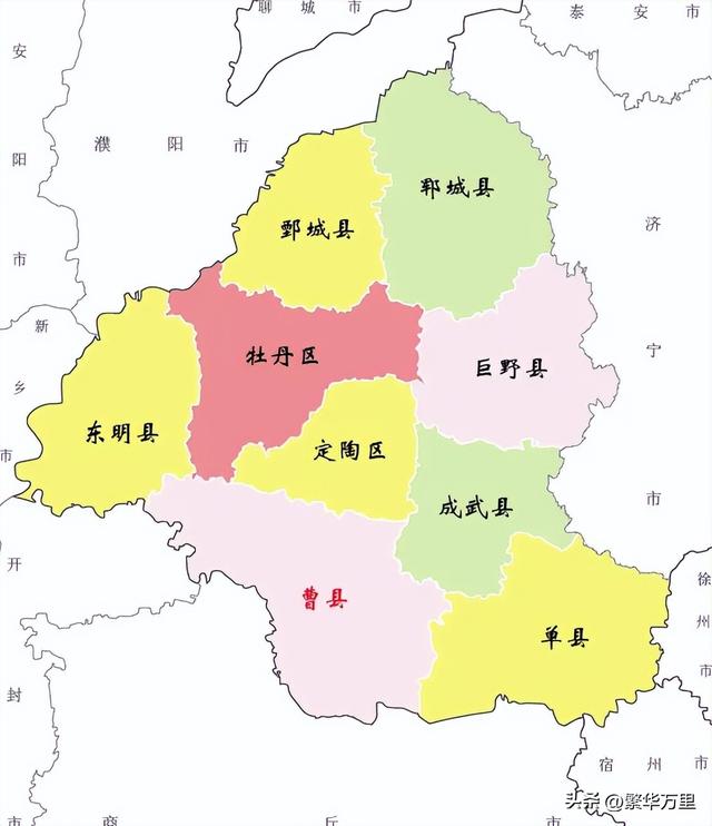 菏泽市的区划调整山东省的人口大市为何有9个区县
